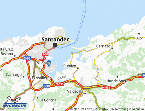 Mappa MICHELIN Pedreña - ViaMichelin