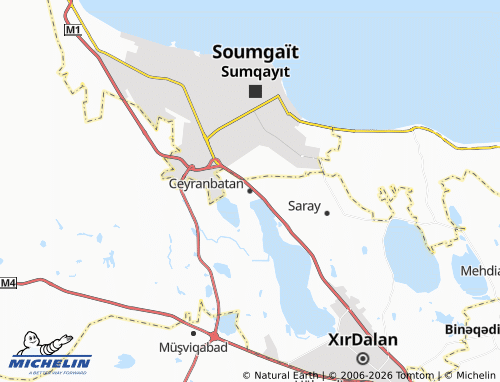 MICHELIN-Landkarte Ceyranbatan - ViaMichelin