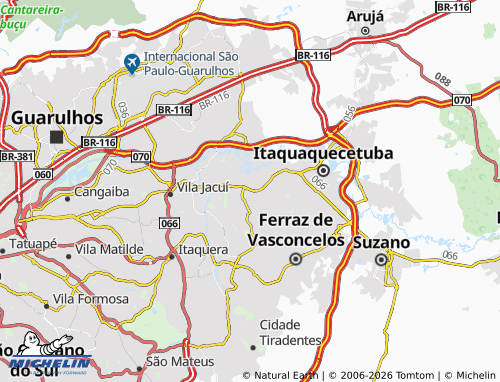 Mapa MICHELIN Itaim Paulista - ViaMichelin