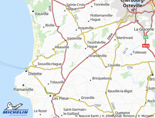 MICHELIN Crasville map - ViaMichelin