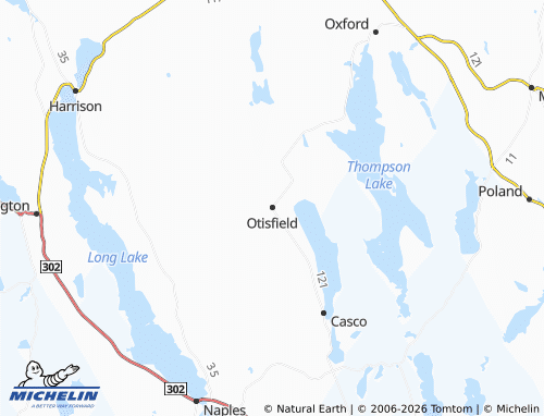 Mapa MICHELIN Otisfield - ViaMichelin