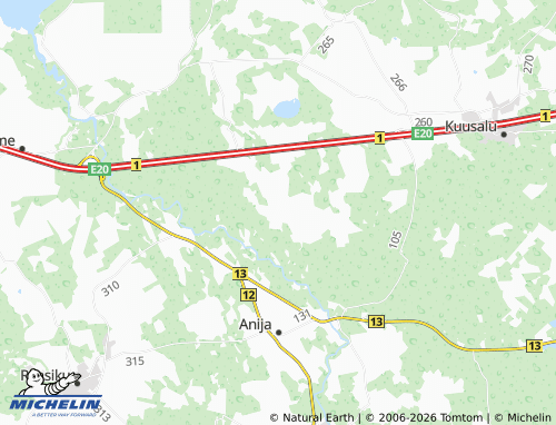 MICHELIN Saunja map - ViaMichelin