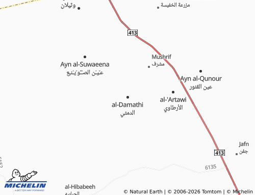 Carte MICHELIN al-Damathi - ViaMichelin