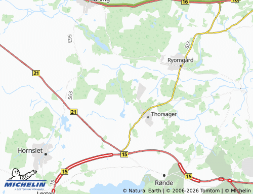 Mapa MICHELIN Nybrogård - ViaMichelin