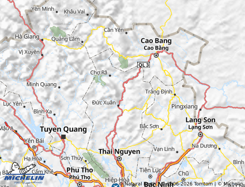 MICHELIN-Landkarte Bạch Thông - ViaMichelin