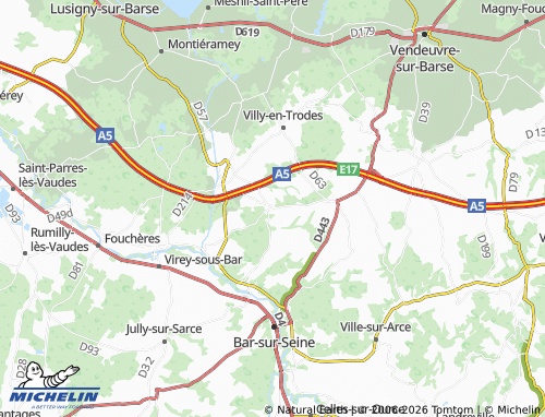 MICHELIN Fralignes map - ViaMichelin