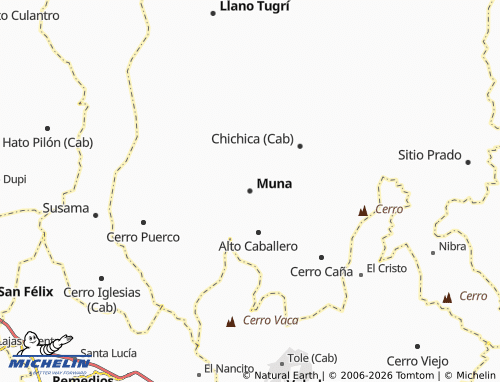 MICHELIN Muna map - ViaMichelin
