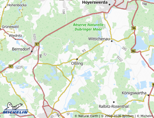 MICHELIN Oßling map - ViaMichelin