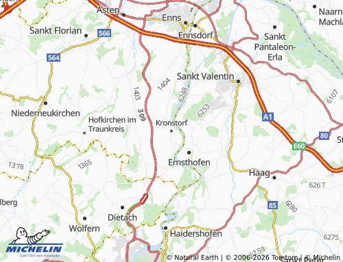 MICHELIN Kronstorf map - ViaMichelin