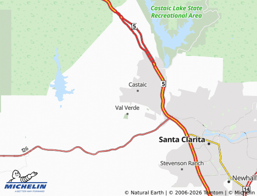 Mapa MICHELIN Hasley Canyon - ViaMichelin