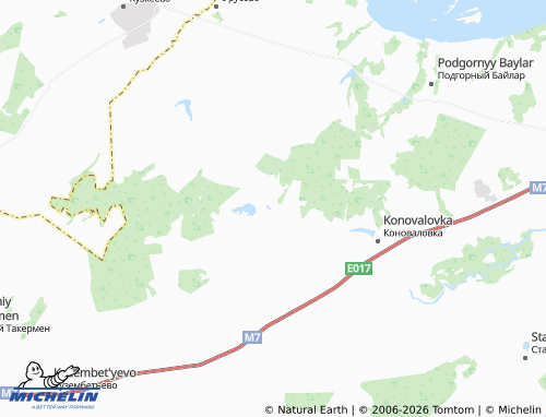 MICHELIN-Landkarte Staraya Ashpala - ViaMichelin