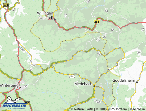 MICHELIN Deifeld map - ViaMichelin