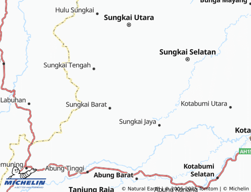 MICHELIN Gunung Raja map - ViaMichelin