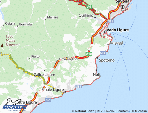 Carte MICHELIN Vezzi Portio - ViaMichelin