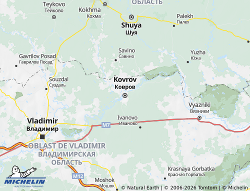 Carte MICHELIN Kovrov - ViaMichelin