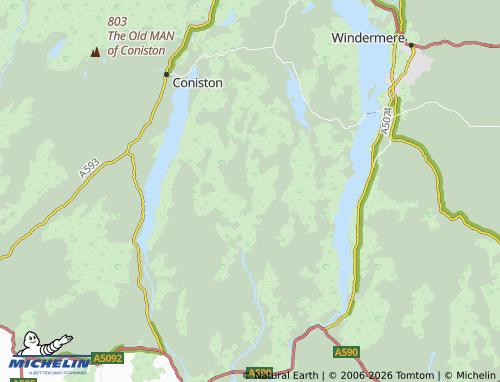 MICHELIN Satterthwaite map - ViaMichelin