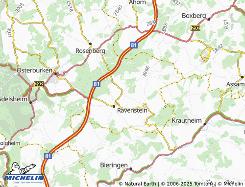 MICHELIN Hüngheim map - ViaMichelin