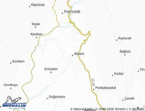 Mapa MICHELIN Akdam - ViaMichelin