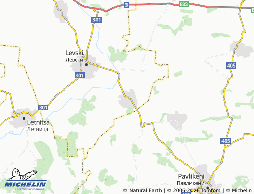 Mappa MICHELIN Gradishte - ViaMichelin