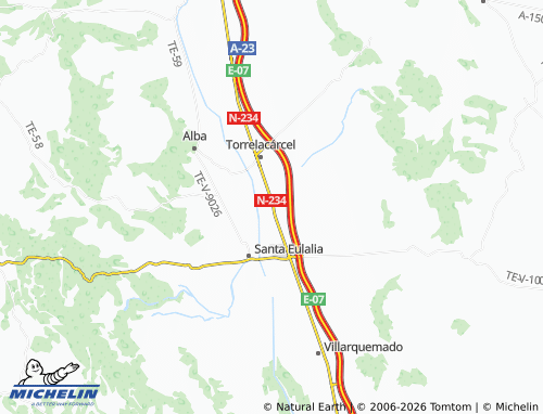 Mappa MICHELIN Torremocha de Jiloca - ViaMichelin
