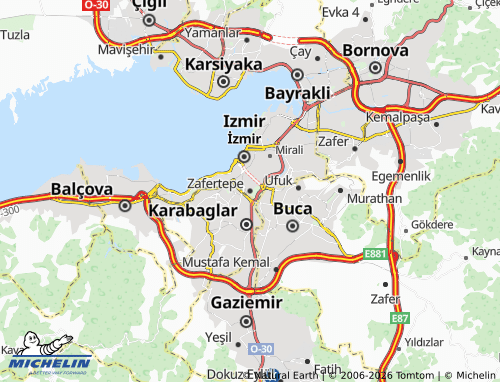 MICHELIN Zafertepe map - ViaMichelin