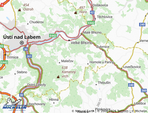 Mappa MICHELIN Byňov - ViaMichelin