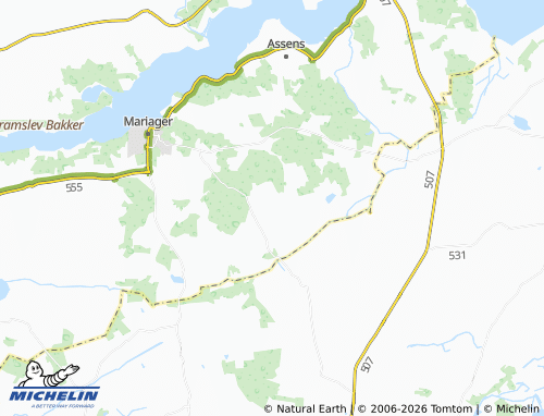 Mapa MICHELIN Skrødstrup - ViaMichelin