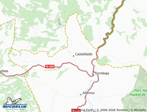Mappa MICHELIN Castielfabib - ViaMichelin