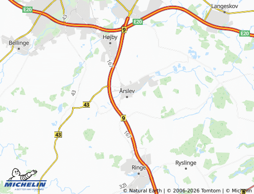 Mappa MICHELIN Årslev - ViaMichelin