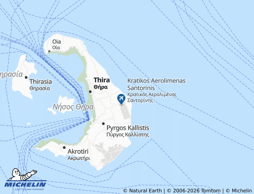 Carte MICHELIN Monolithos - ViaMichelin
