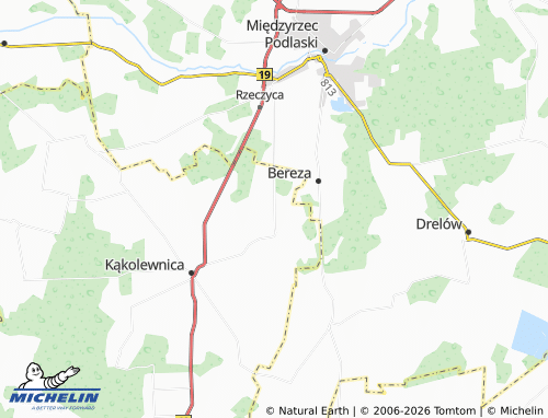 MICHELIN Wygnanka map - ViaMichelin