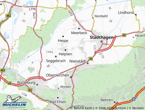MICHELIN Kirchhorsten map - ViaMichelin