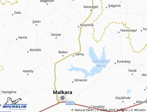 Mappa MICHELIN Sarnıç - ViaMichelin