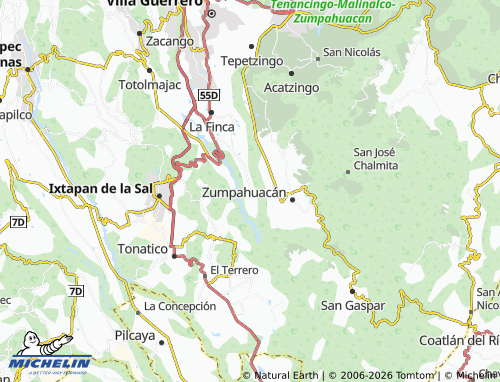 MICHELIN El Progreso Hidalgo map - ViaMichelin