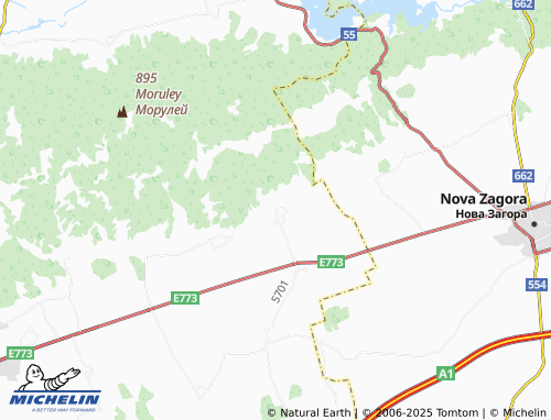 MICHELIN Bratya Kunchevi map - ViaMichelin