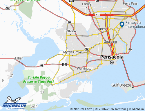 Mappa MICHELIN Myrtle Grove - ViaMichelin