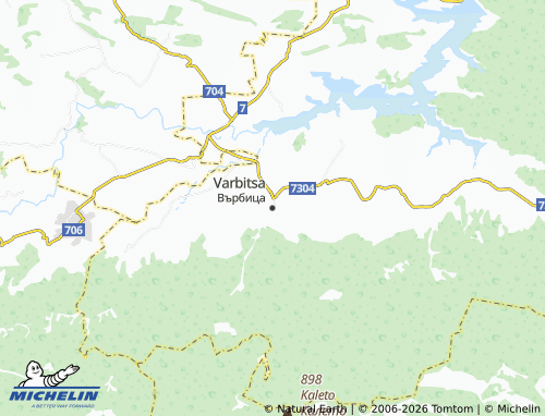 MICHELIN-Landkarte Varbitsa - ViaMichelin