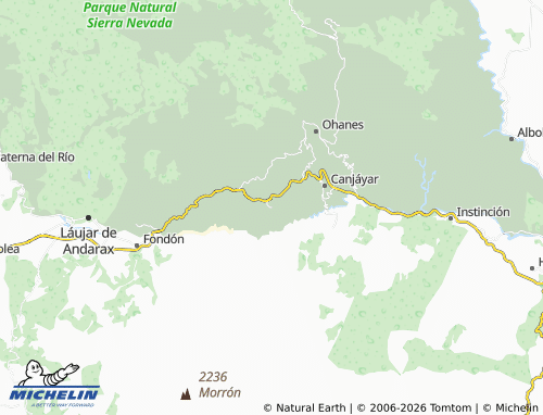 Mappa MICHELIN Padules - ViaMichelin