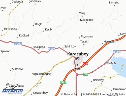 Mappa MICHELIN Şahinköy - ViaMichelin