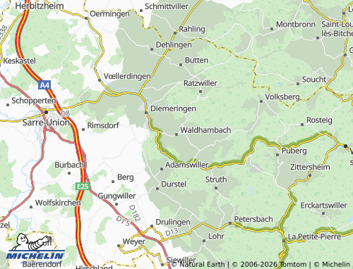 Mapa MICHELIN Waldhambach - ViaMichelin