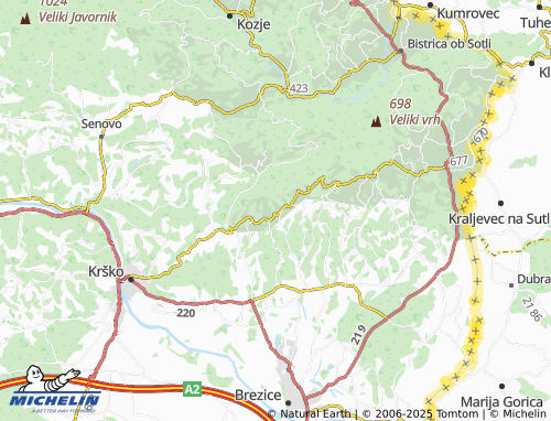 Mapa MICHELIN Sromlje - ViaMichelin