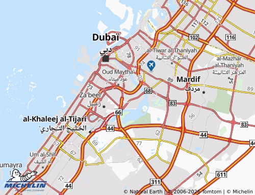 MICHELIN Al Jadaf map - ViaMichelin