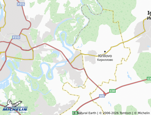 MICHELIN-Landkarte Knyazevo - ViaMichelin