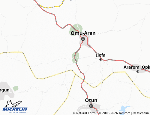 Mapa MICHELIN Omu-Ipetu - ViaMichelin