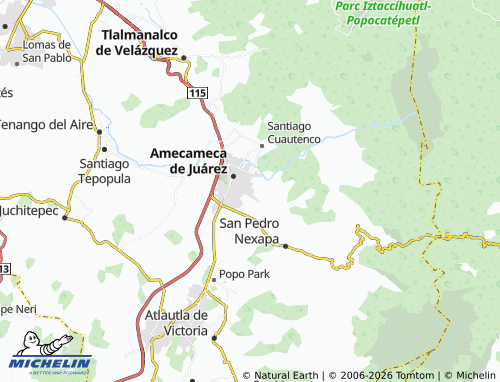 Mapa MICHELIN Amecameca - ViaMichelin