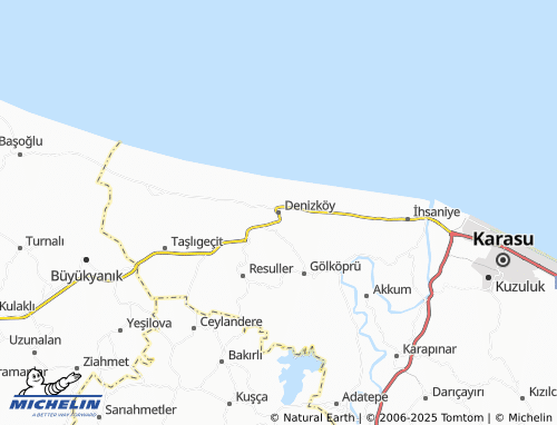 MICHELIN Denizköy map - ViaMichelin