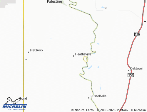 Kaart MICHELIN Heathsville - ViaMichelin