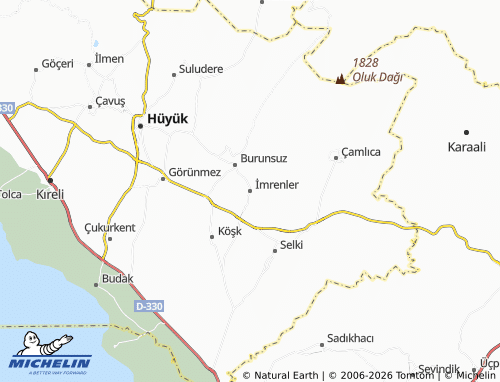 Mapa MICHELIN İmrenler - ViaMichelin