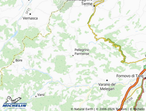 Mappa MICHELIN Pellegrino Parmense - ViaMichelin