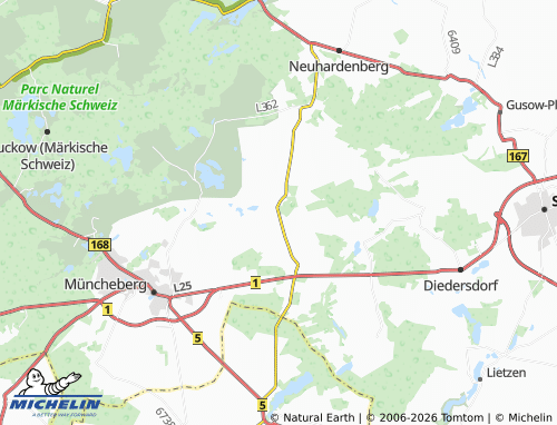 Kaart MICHELIN Trebnitz - ViaMichelin